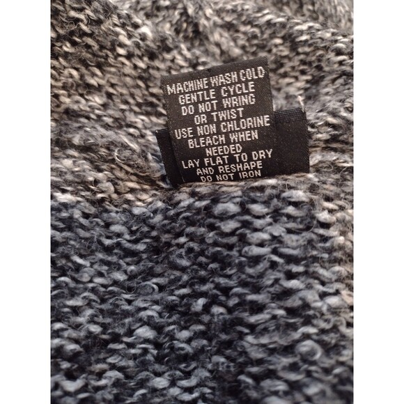 Rue 21 Women's Hooded Sweater Wool Cotton Hoodie Grey Black Size XL Extra Large - Picture 8 of 12